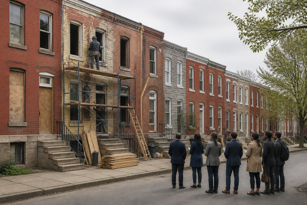 บ้านร้าง Baltimore กลับมาเป็นที่ต้องการ หลังวิกฤตค่าที่อยู่อาศัยดันนักลงทุนเข้าสู่ตลาดราคาถูก