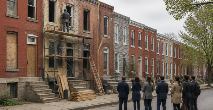 บ้านร้าง Baltimore กลับมาเป็นที่ต้องการ หลังวิกฤตค่าที่อยู่อาศัยดันนักลงทุนเข้าสู่ตลาดราคาถูก