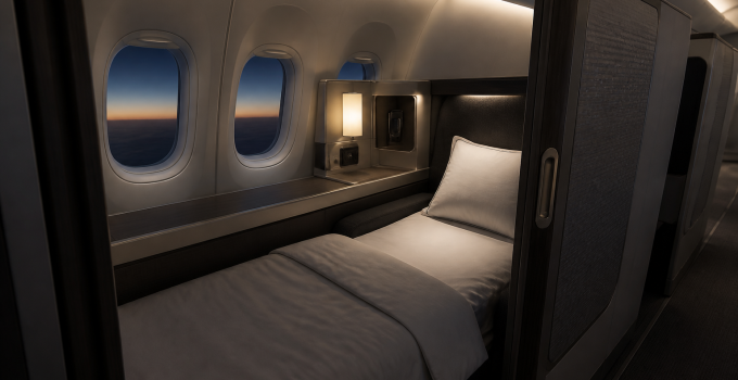 รีวิว Alaska Airlines Business Class: ห้องสวีตนอนราบคุ้มแค่ไหน เมื่อไม่มี Wi‑Fi บนเที่ยวบินโรม–ซีแอตเทิล