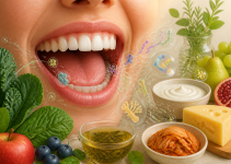 กินอะไรดีเพื่อดูแลจุลินทรีย์ในช่องปาก? จากผักใบเขียวถึงชีสและชา